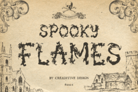 Spooky Flames – Personal Use Font