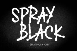 SPRAY BLACK Font