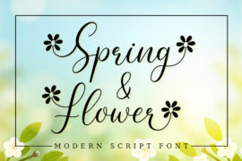 Spring Flower Font