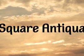 Square Antiqua Font Family