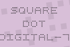 Square Dot Digital-7 Font