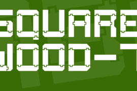 Square Wood-7 Font