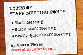 StaffMeeting Font Family