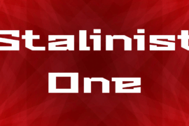 Stalinist One Font