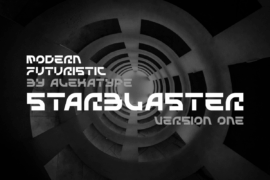 STARBLASTER demo Font