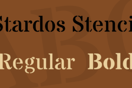 Stardos Stencil Font Family