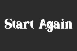 Start Again Demo Font
