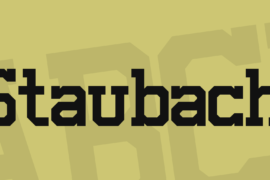 Staubach Font