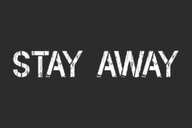 Stay Away Demo Font