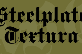 Steelplate Textura Font