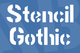 Stencil Gothic Font