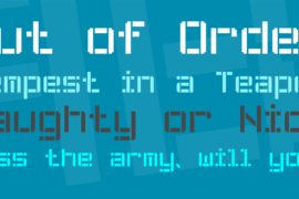 Stencil Pixel-7 Font