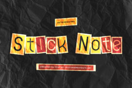 Stick Note Demo Font