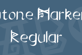 Stone Marker Font