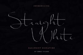 Straight White Demo Font