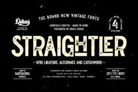 Straightler Font Family