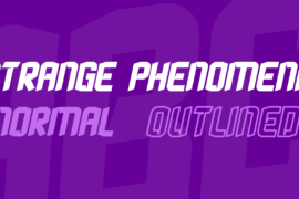 Strange Phenomena Font Family