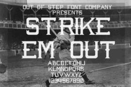Strike ‘Em Out Font