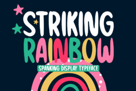 Striking Rainbow Font