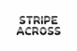 Stripe Across Demo Font