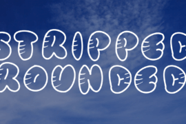 Stripped Rounded Font