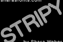 Stripy Font