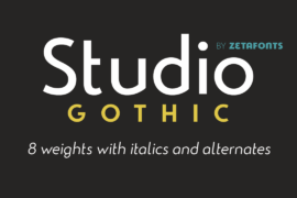 Studio Gothic Font Family