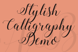 Stylish Calligraphy Demo Font