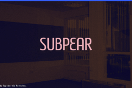 Subpear Font