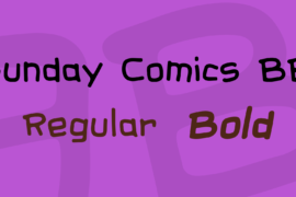 Sunday Comics BB Font Family