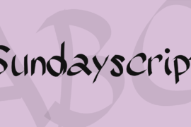 Sundayscript Font