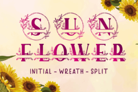 SUNFLOWER MONOGRAM Font Family