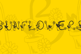 Sunflowers Font
