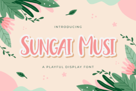Sungai Musi Font