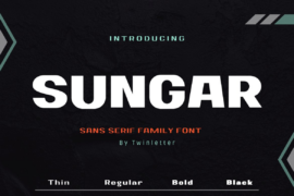Sungar Personal use Font Family