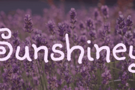 Sunshiney Font