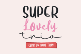 Super Lovely Trio Font