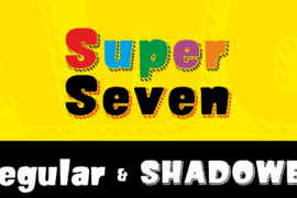 SUPER SEVEN Shadowed Demo Font