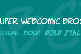 Super Webcomic Bros. Font Family