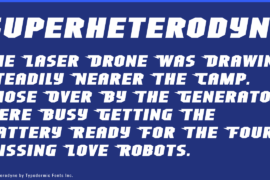 Superheterodyne Font