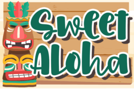 Sweet Aloha – personal use Font