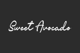 Sweet Avocado Demo Font