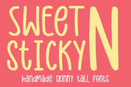 Sweet N Sticky Font Family