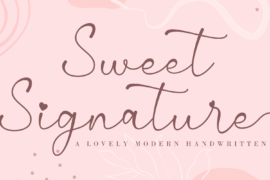 Sweet Signature Font