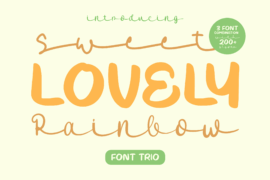 SweetLovelyRainbowThree Font
