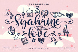 Syahrine love Font Family