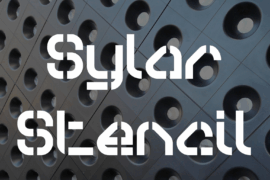 Sylar Stencil Font