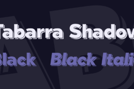 Tabarra Shadow Font Family