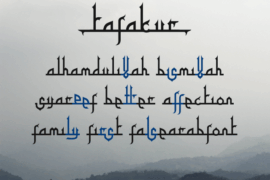 Tafakur Font