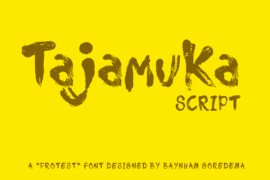 Tajamuka Script Font